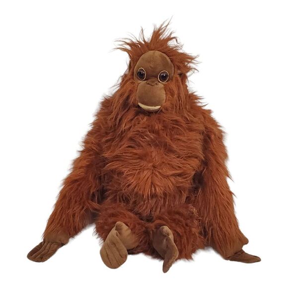 Discovery Channel Monkey Ape Chimp Plush Brown Realistic Furry Stuffed Animal - Picture 13 of 13